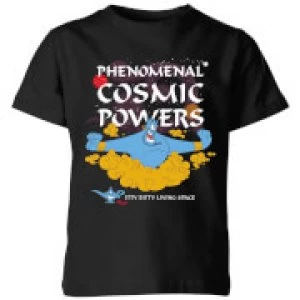 Image of Disney Aladdin Phenomenal Cosmic Power Kids T-Shirt - Black - 7-8 Years