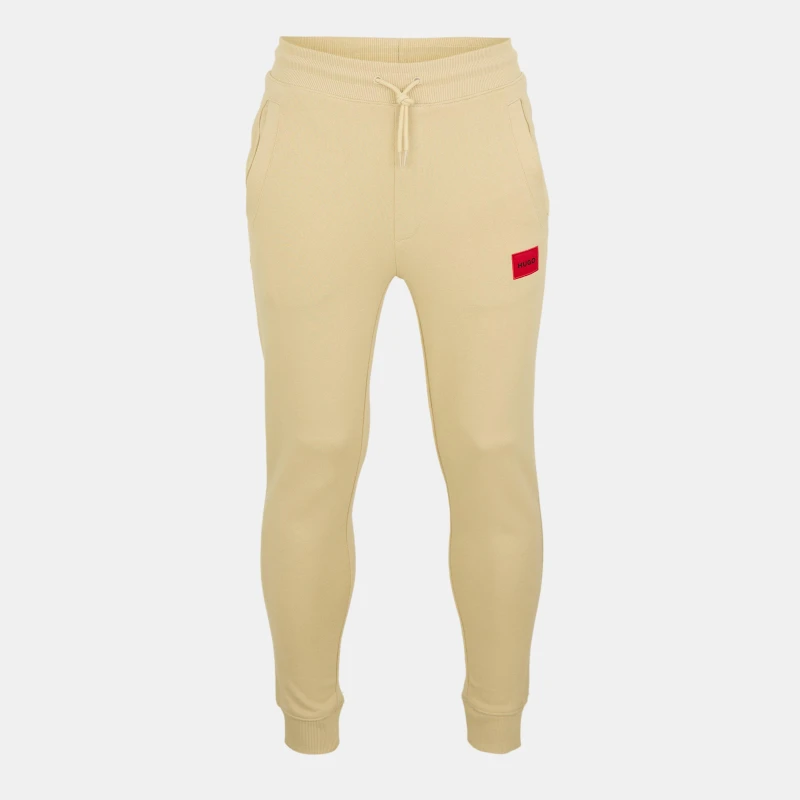 Image of Hugo Mens Closed Hem Fleece Joggers Open Beige male XS