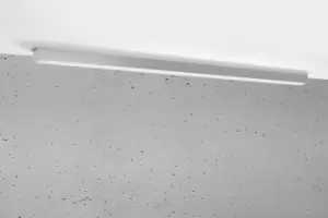 Image of Pinne Integrated LED 65cm Linear Flush Light Grey 4000K