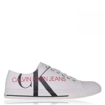 Image of Calvin Klein Jeans Ivano Trainers - White/Black