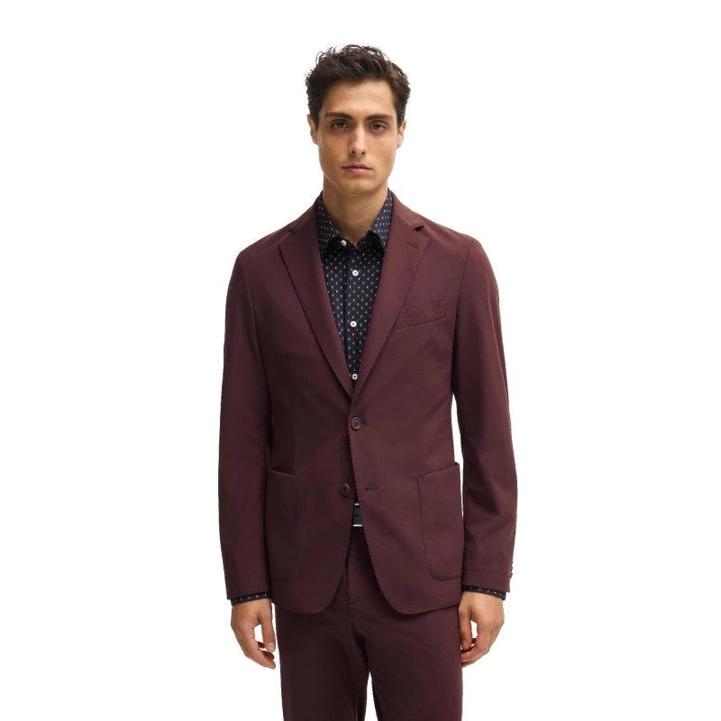 Image of Boss Mens P Henry Junior Formal Jacket Open Red male 36 (46)