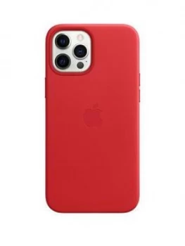 Image of Apple iPhone 12 Pro Max Leather Case with MagSafe (PRODUCT)RED MHKJ3ZM/A