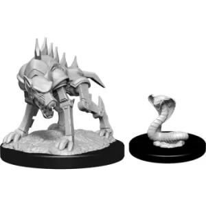 Image of D&D Nolzur's Marvelous Unpainted Miniatures (W14) Iron Cobra & Iron Defender