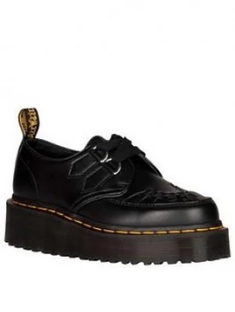 Image of Dr Martens Sidney Flat Shoes - Black, Size 8, Women