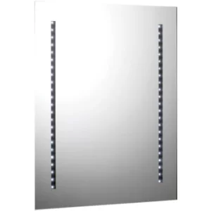 Image of Rectangular 46 Strip Light Battery Operated LED Mirror 500mm x 650mm