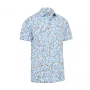 Image of Callaway ARTIFICIAL NATURE PRINT POLO - MALIBU Blue - L