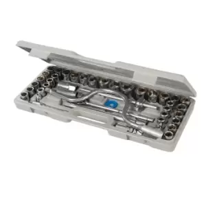 Image of Silverline Socket Set 1/2" Metric/AF 42pce SS39