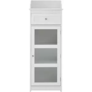 Image of Premier Housewares - Portland Glass Door Floor Standing Cabinet