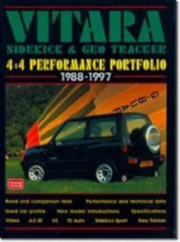 Image of Suzuki Vitara Sidekick and Geo Tracker 4 X 4 Performance Portfolio 1988-9 by R. M Clarke Paperback