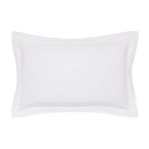 Image of Bedeck of Belfast Silver Egyptian Cotton Sateen 1000 Thread Count Fine Linens 'Tahra' Oxford Pillow Case