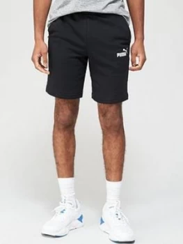 Image of Puma Essentials Sweat Shorts - Black, Size S, Men