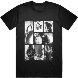 Image of Korn - Blocks Unisex Medium T-Shirt - Black