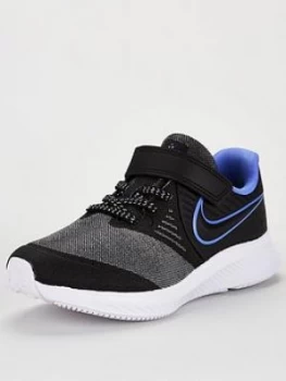 Image of Nike Star Runner 2 Glitter Childrens Trainers - Black/Blue