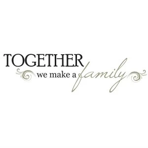 Image of Fine Decor Fine Decor Family Together Wall Quote