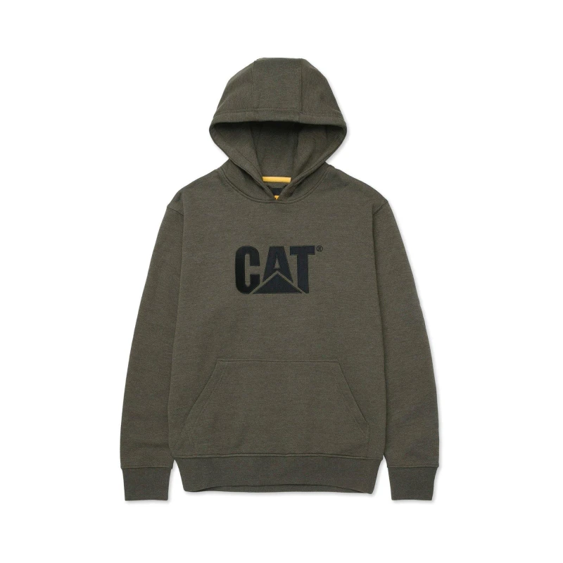 Image of Caterpillar Trademark Hooded Sweatshirt Army Moss Heath male Sml