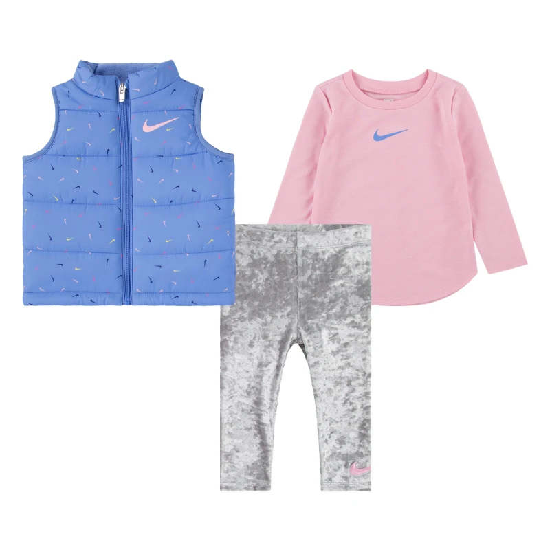 Image of Nike 3 PC Swooshfett Smoke Grey female 18M