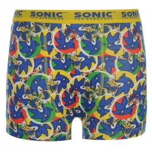 Image of Character Sonic Single Boxer Short Junior - Blue