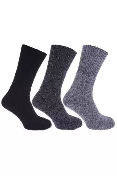 Image of Thermal Non Elastic Wool Blend Socks (2.1 Tog) (Pack Of 3)