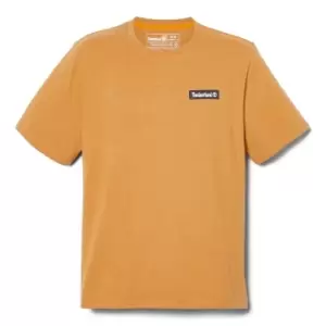 Image of Timberland Woven Badge T-Shirt - Beige