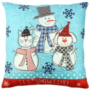 Image of A11871 Multicolor Cushion Snowman 2