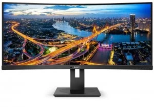 Image of Philips 34" 346B1C QHD Ultra Wide Curved LED Monitor