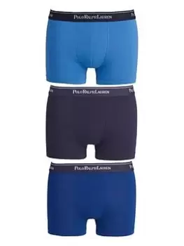 Image of Polo Ralph Lauren 3 Pack Of Core Trunks - Blues, Size 2XL, Men