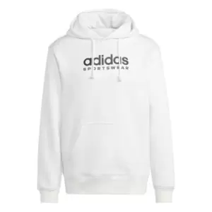 Image of adidas All SZN Fleece Graphic Hoodie Mens - White