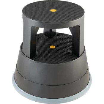 Image of Black Plastic Kick Stool - Lincoln