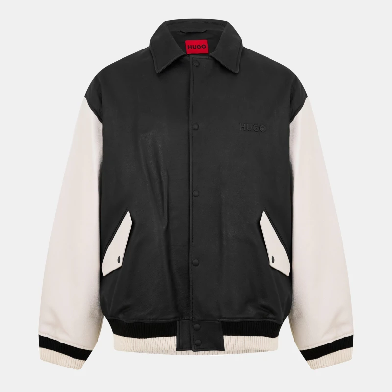 Image of Hugo Mens Limer Bomber Jacket Black male S