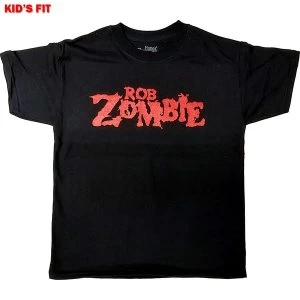 Image of Rob Zombie - Logo Kids 7 - 8 Years T-Shirt - Black