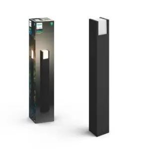 Image of Philips HUE Fuzo Smart Integrated LED Outdoor Post Light Black