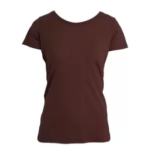Image of Nakedshirt Womens/Ladies Nancy Triblend T-Shirt (S) (Double Dyed Flame)