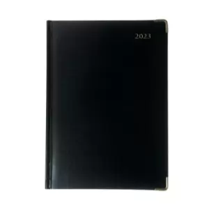 Image of Collins Manager Diary Day Per Page Appointment Black 2023 1200V
