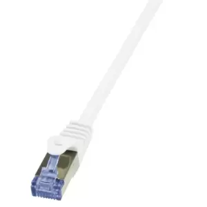 Image of LogiLink 2m Cat.6A 10G S/FTP networking cable White Cat6a S/FTP...
