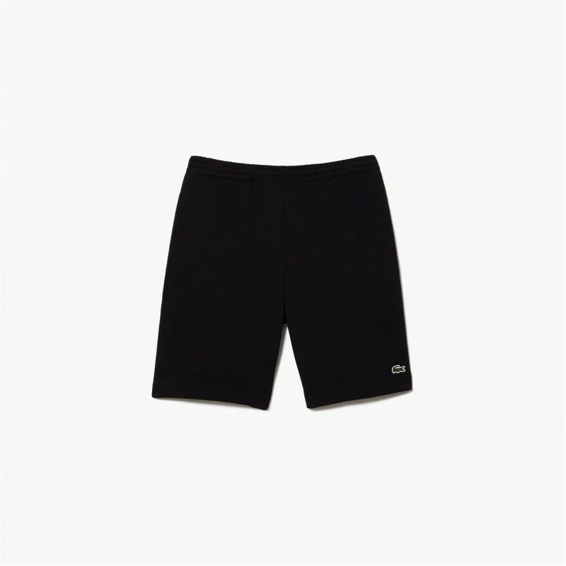 Image of Lacoste Classic Cotton-Blend Jersey Shorts - XXL Black Shorts male GH9627-031 XXL