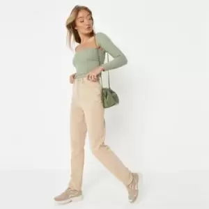 Image of Missguided Straight Leg Wrath Jean Co Ord - Neutral