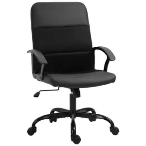 Image of Zennor Kooj PVC Leather/Mesh Office Chair - Black