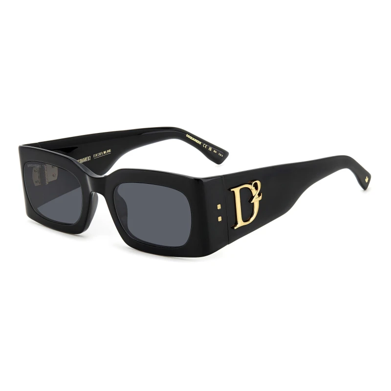 Image of DSquared2 Dsquare Rectangular Black female 52 cm