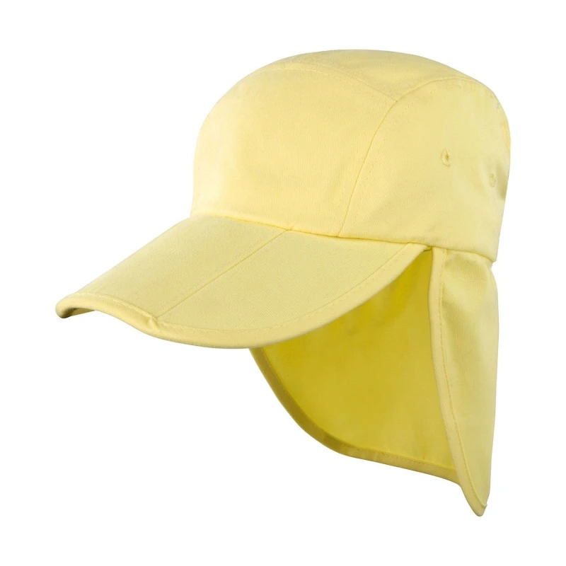 Image of Result Fold Up Legionnaire Hat in Yellow Yellow Unisex One Size
