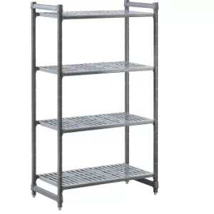 Image of Plastic boltless shelving unit system, shelf WxD 990 x 540 mm, standard shelf unit, width 1070 mm, slotted base