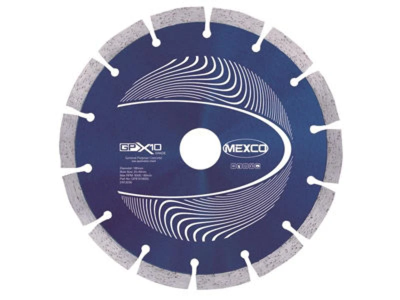 Image of Mexco Gpx1018025 Gpx10 Concrete Diamond Blade 180 X 25.4mm Mexgpx101805