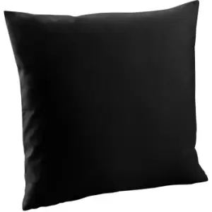 Image of Westford Mill - Fairtrade Cotton Canvas Cushion Cover (l) (Black)