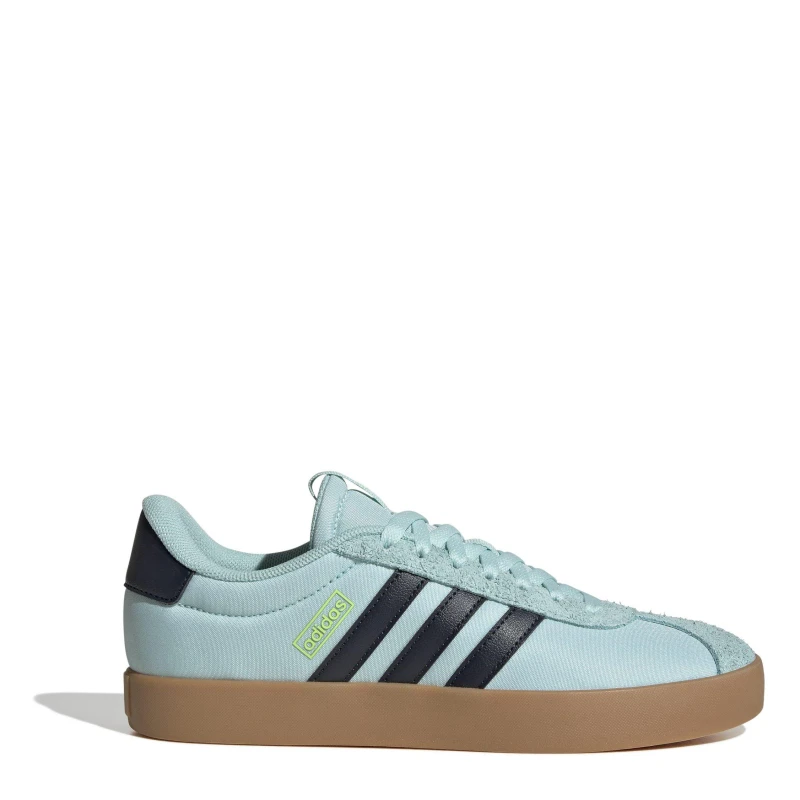 Image of adidas VL Court 3.0 Shoes Womens Aqua/Ink/Lucd female 4 (36.7)
