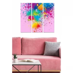 Image of MDF8918678 Multicolor Decorative MDF Painting (3 Pieces)