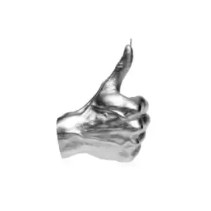 Image of Hand OK Thumbs Up Candle &ndash; Chrome