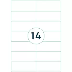 Image of Rillprint - Self-adhesive Sticker Labels 105x42.4mm 1000 Sheets White n/a