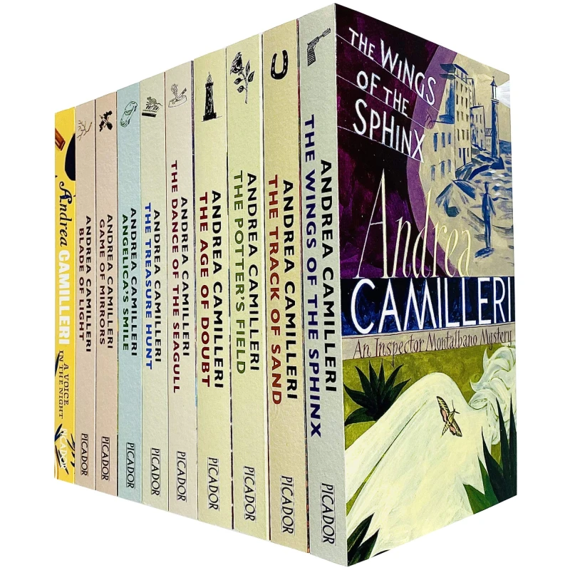Image of Inspector Montalbano Mysteries 10 Book Set By Andrea Camilleri Paperback Edition Andrea Camilleri Books