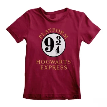 Image of Harry Potter - Hogwarts Express Unisex 7-8 Years T-Shirt - Maroon