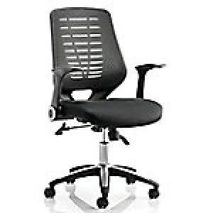 Image of dynamic Ergonomic Operator Office Chair Relay Black Airmesh