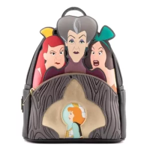 Image of Loungefly Disney Villains Scene Evil Stepmother And Step Sisters Mini Backpack
